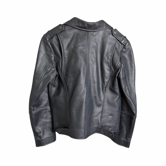Gerard Darel Lamb Leather Moto Jacket - Picture 4 of 6